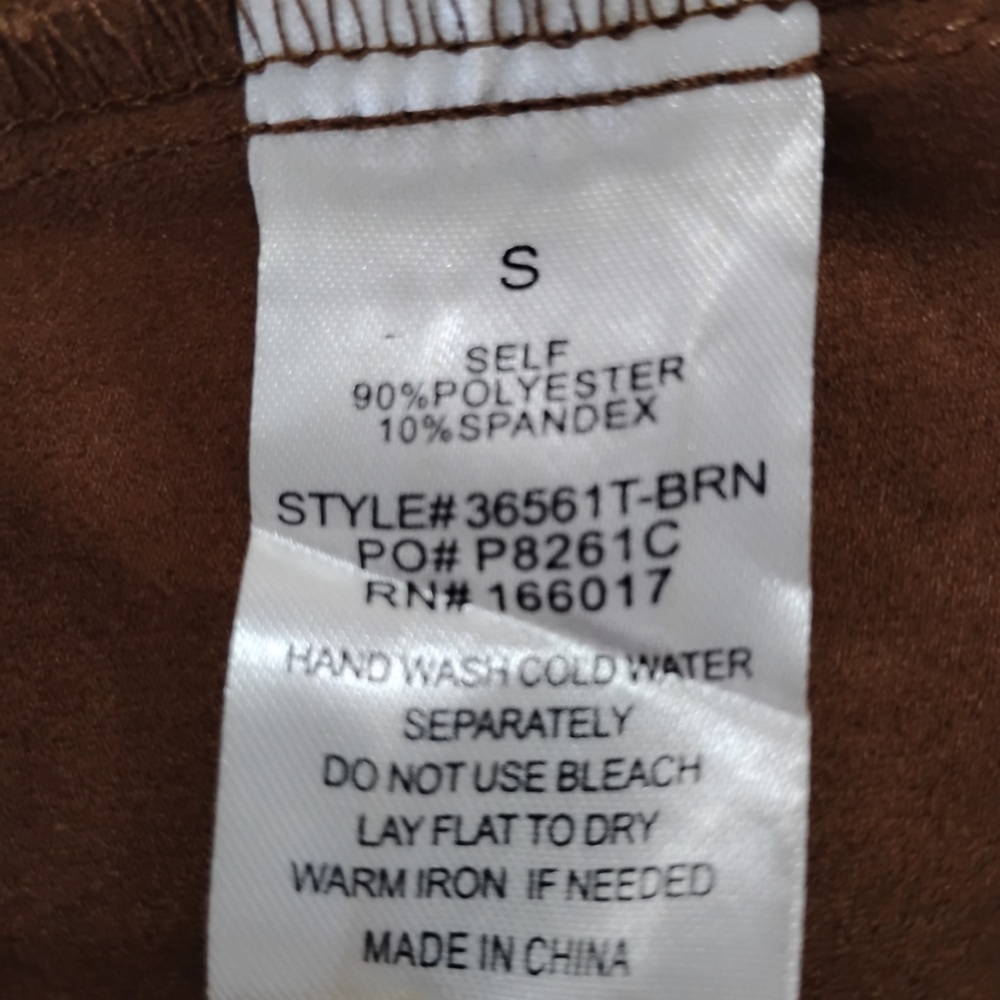 12th Tribe Faux Suede Western Button-Up Shirt Jacket Sz S - Picture 4 of 9
